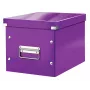 Leitz Storage Box Click & Store WOW Cube Medium, Violetinė, Kartonas, 260 mm, 260 mm, 240 mm