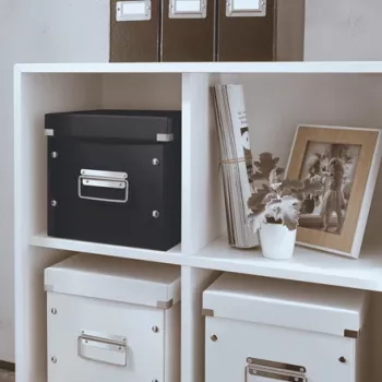 Leitz Click & Store WOW Cube Medium dėžė saugojimui, juoda
