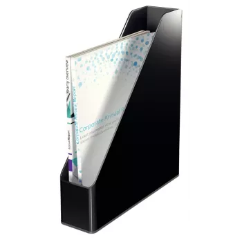 Leitz žurnalų dėklas Dual Colour, juodas, plastikinis, A4, 272 mm, 318 mm, 430 g