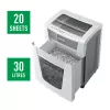 Smulkintuvas Leitz IQ Office Pro P4, kryžminis pjovimas, 23 cm, 4 x 40 mm, 30 l, 275 lapų, 55 dB
