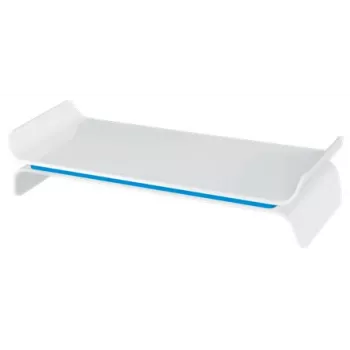 Leitz Ergo WOW reguliuojamas monitoriaus stovas, 68,6 cm (27 coliai), aukščio reguliavimas, mėlyna, balta