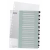 Leitz Indices Spausdinami PP A4+ 1-20 WOW Baltas/Juodas