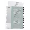 Leitz Indices Spausdinami PP A4+ 1-20 WOW Baltas/Juodas