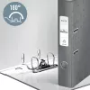 Leitz Lever Arch File 180° WOW POB/Laminuotas A4/50mm, A4, D-žiedas, Kartonas, Geltona, 350 lapų, 285 mm