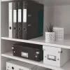 Leitz Lever Arch File 180° WOW POB/Laminuotas A4/50mm, A4, Q-žiedas, Saugojimas, Kartonas, Juoda, 350 lapų