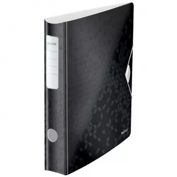Leitz Lever Arch File Active PP WOW A4/65mm, A4, Polifoamas, Juoda, 350 lapų, 80 g/m², 6,5 cm