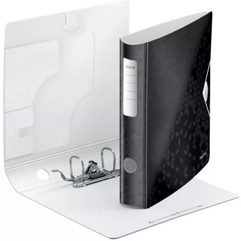 Leitz Lever Arch File Active PP WOW A4/65mm, A4, Polifoamas, Juoda, 350 lapų, 80 g/m², 6,5 cm