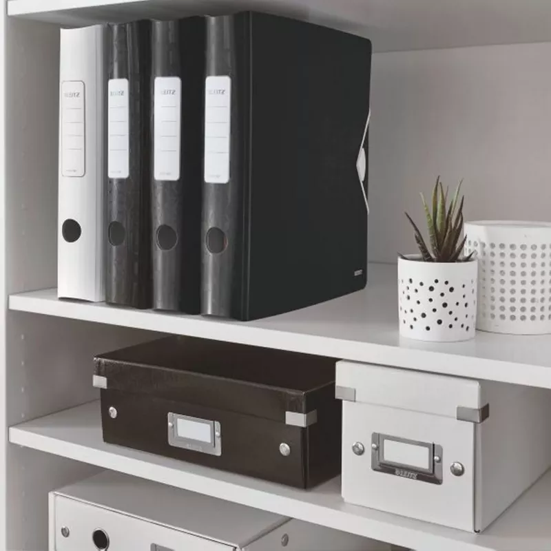 Leitz Lever Arch File Active PP WOW A4/65mm, A4, Polifoamas, Juoda, 350 lapų, 80 g/m², 6,5 cm