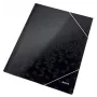 Leitz 3-Flap Folder WOW Card/POB A4, sklankinis aplankas, A4, polipropilenas (PP), juoda, 150 lapų, elastinė juosta