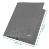 Leitz 3-Flap Folder WOW Card/POB A4, sklankinis aplankas, A4, polipropilenas (PP), juoda, 150 lapų, elastinė juosta