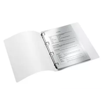 Leitz WOW segtuvas, A4, apvalūs žiedai, polipropilenas (PP), baltas, blizgus