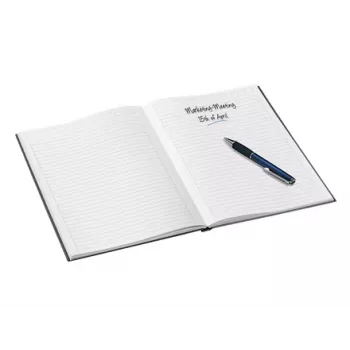 Leitz Notebook WOW A5 linijinis kietu viršeliu 90g/80lapų, raštas, juoda