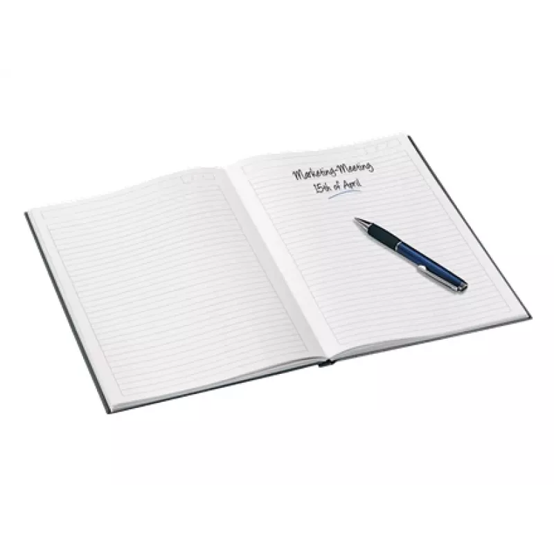 Leitz Notebook WOW A5 linijinis kietu viršeliu 90g/80lapų, raštas, juoda