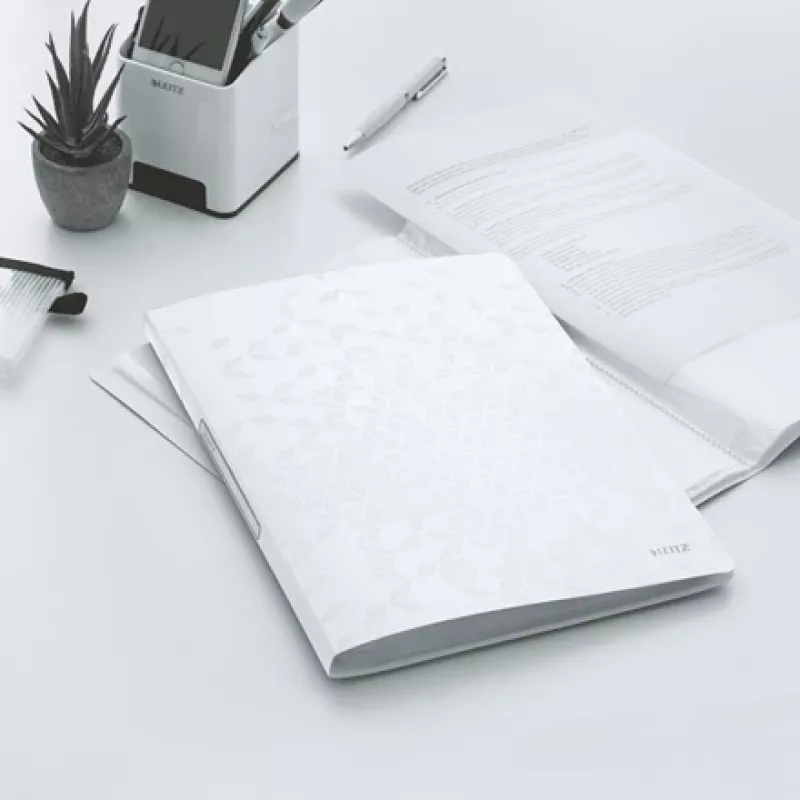 Leitz Display Book WOW 40 kišenių, balta, PP, A4, 231 mm, 16 mm