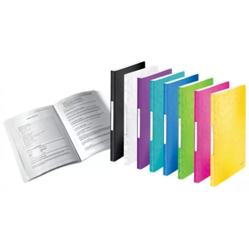 Leitz Display Book WOW PP 40 kišenių, juoda, polipropilenas (PP), A4, 231 mm, 16 mm
