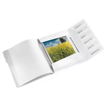 Leitz Divider Book WOW PP 6 skirtukų, A4, polipropilenas, balta, blizgi, 200 lapų