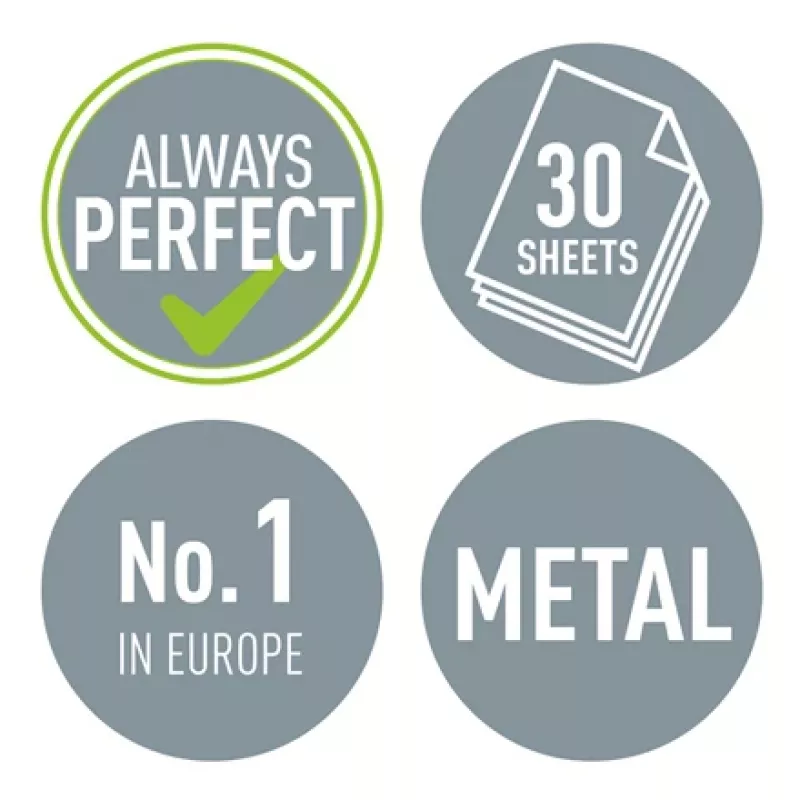 Leitz WOW 5008 Metal 2 skylių perforatorius, 30 lapų