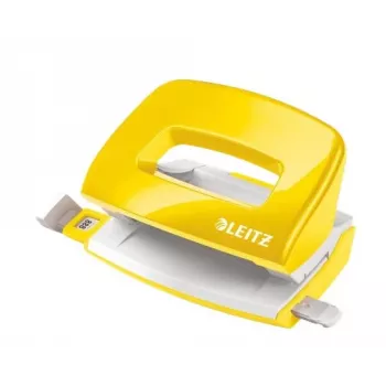 Leitz NeXXt WOW Mini 2 skylių perforatorius, 10 lapų, geltonas