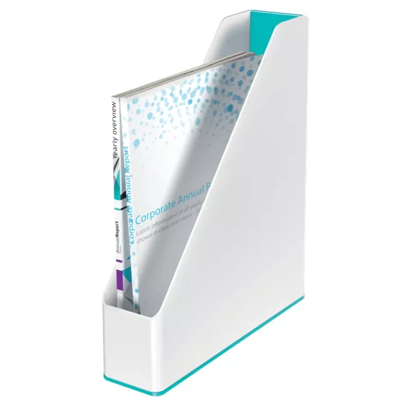 Leitz segtuvas žurnalams WOW Dual Colour, violetinė, balta, plastikas, A4, 73 mm, 272 mm, 318 mm