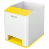 Leitz Sound Pen Holder WOW, baltas, geltonas, polistirolas, 90 mm, 101 mm, 100 mm, 140 g