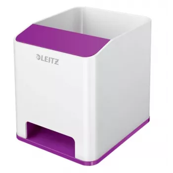 Stovas rašikliams Leitz Sound Pen Holder WOW, violetinis, polistirenas (PS), 90 mm, 101 mm, 100 mm, 140 g