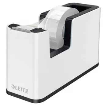Leitz Tape Dispenser WOW juosta, 1,9 cm, 33 m, polistirolas (PS), juoda, balta, 51 mm, 126 mm
