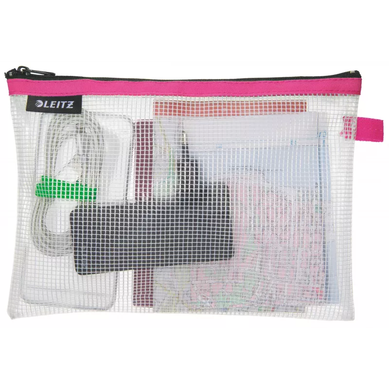 Leitz Travel Pouch WOW Medium vandeniui atsparus, rožinis