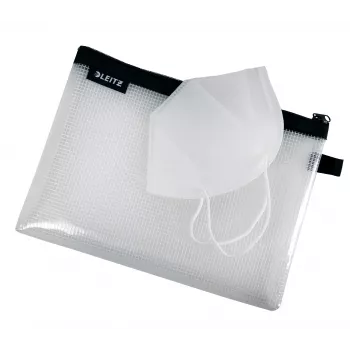 Leitz Travel Pouch WOW Medium vandeniui atsparus kelioninis maišelis, juodas