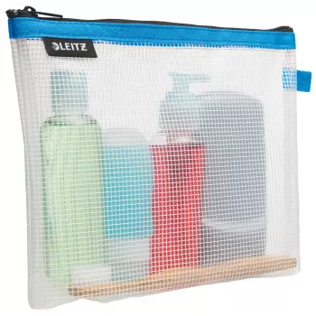 Leitz Travel Pouch Cosmetic vandeniui atsparus WOW, Unisex, Aksesuarų krepšys, Vieno dydžio, Užtrauktuku, Vandeniui atsparus, Mėlynas