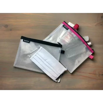 Leitz Travel Pouch Cosmetic vandeniui atsparus WOW, Unisex, Aksesuarų krepšys, Vieno dydžio, Užtrauktuku, Vandeniui atsparus, Mėlynas