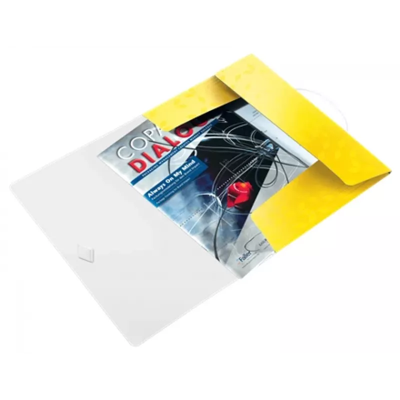 Leitz 3-Flap Folder WOW PP A4, segtuvas su trimis atvartais, A4, polipropilenas (PP), geltona, vertikali, 150 lapų