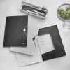 Leitz 3-Flap Folder WOW PP A4 – Aplankalas su trimis atvartais, A4 formatas, polipropilenas (PP), juoda spalva, 150 lapų talpa