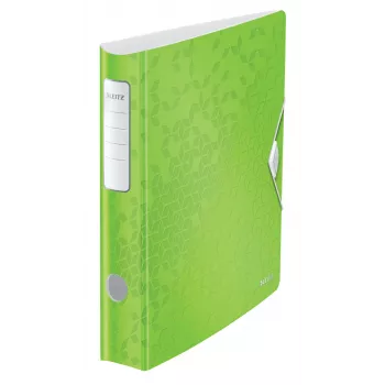 Leitz Lever Arch File Active PP WOW A4/65mm, A4, D-žiedas, Saugojimas, Polipropilenas, Žalia, 350 lapų