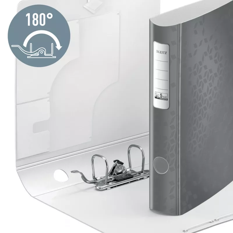 Leitz Lever Arch File Active PP WOW A4/65mm, A4, D-žiedas, Saugojimas, Polipropilenas, Žalia, 350 lapų