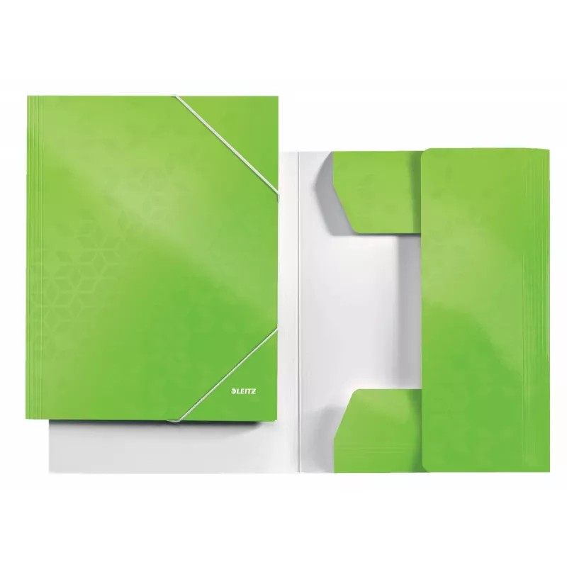 Leitz 3-Flap Folder WOW Card/POB A4, manilos segtuvas, A4, polipropilenas (PP), žalia, 250 lapų, 80 g/m²