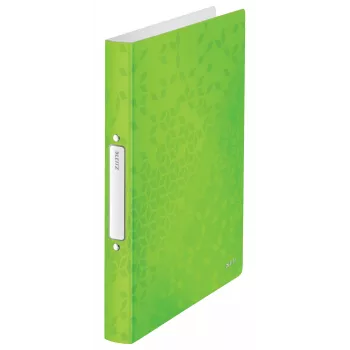 Leitz Ringbinder WOW PP A4 2RR/25mm, A4, apvalūs žiedai, polipropilenas (PP), žalia, 190 lapų, 80 g/m²