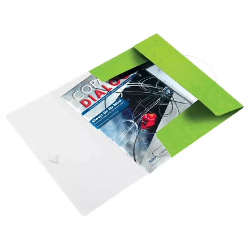 Leitz WOW 3-klapų segtuvas PP A4, žalias