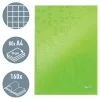 Leitz Notebook WOW A4 languotas kietu viršeliu 90g/80 lapų, Raštas, Žalia