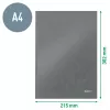 Leitz Notebook WOW A4 languotas kietu viršeliu 90g/80 lapų, Raštas, Žalia