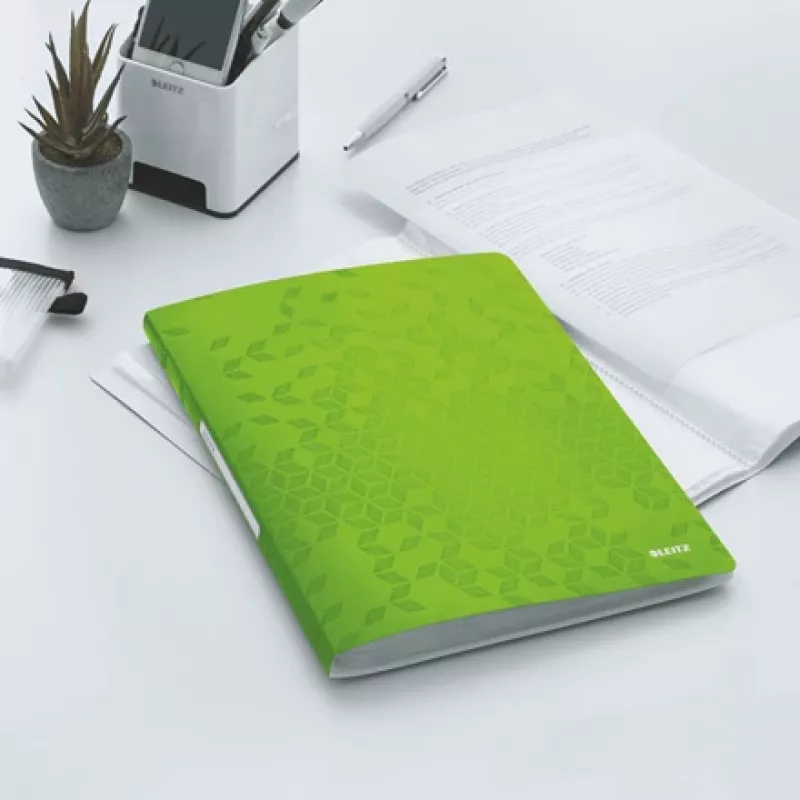 Leitz Display Book WOW PP 40 kišenių, žalias, polipropilenas (PP), 40 kišenių, 40 lapų, portretinis, A4