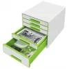 Leitz WOW Cube 5 stalčių spintelė, 5 stalčiai, plastikas, 270 mm, 287 mm, 363 mm, 3.59 kg