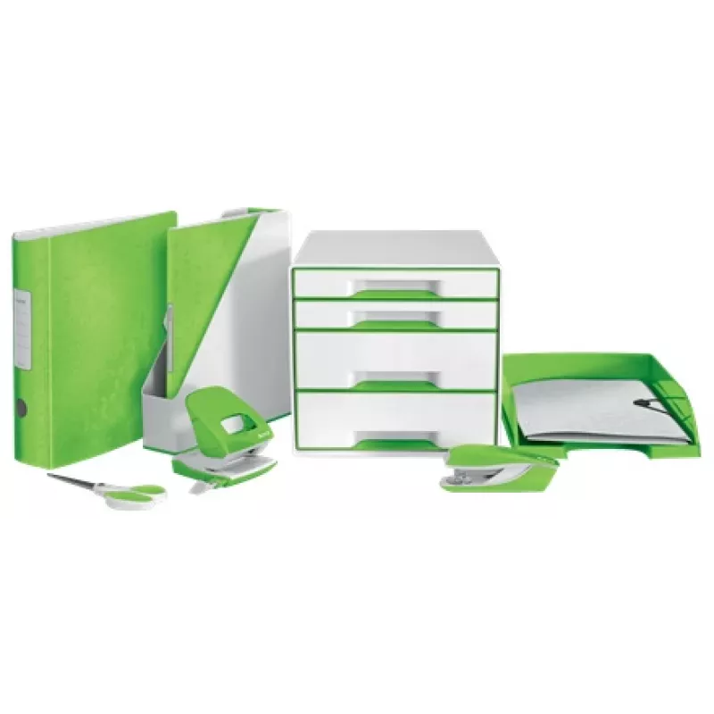Leitz WOW dokumentų dėklas, plastikinis, žalias, A4, 242 x 330 x 60 mm