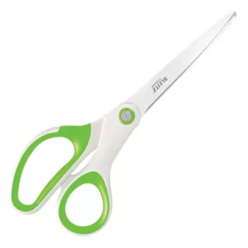 Leitz WOW Titanium biuro žirklės 205 mm, titano danga, nerūdijantis plienas, žalios/baltos