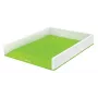 Leitz WOW dviejų spalvų dokumentų dėklas, plastikinis, žalias, baltas, A4, 267 mm, 336 mm