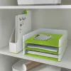 Leitz WOW dviejų spalvų dokumentų dėklas, plastikinis, žalias, baltas, A4, 267 mm, 336 mm