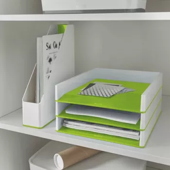 Leitz Magazine File WOW Dual Colour, žalia, balta, plastikas, A4, 73 mm, 318 mm, 272 mm
