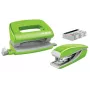 Leitz Segtuvų ir skylių perforatoriaus rinkinys Mini WOW, 10 lapų, Žalias, P2, Metalas, Plastikas, 3,5 cm, 100 segtukų