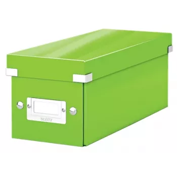 Leitz Click & Store WOW CD dėžutė, žalia, kartoninė, 143×352×136 mm