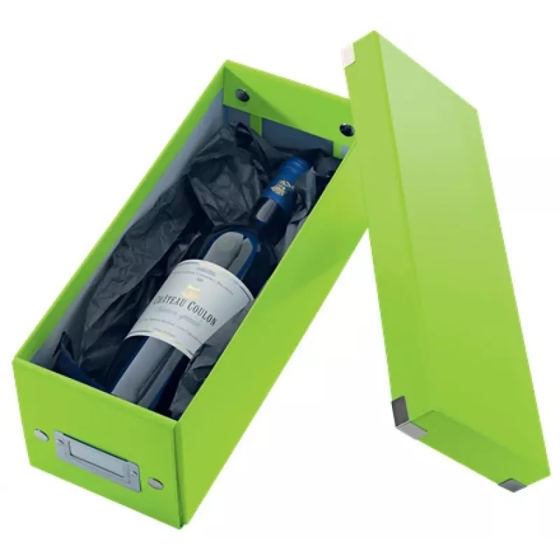 Leitz Click & Store WOW CD dėžutė, žalia, kartoninė, 143×352×136 mm