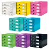Leitz Click & Store WOW stalčių spinta (4 stalčiai), Žalia, Kartonas, 286 mm, 356 mm, 282 mm